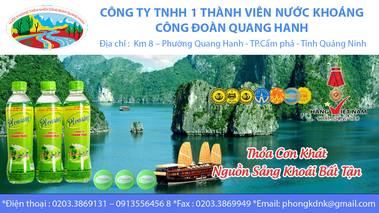 Công ty TNHH 1TV nước khoáng Công đoàn Quang Hanh